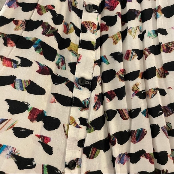 H&M Aline Skirt - spatter paint style - size 6 - Picture 3 of 6